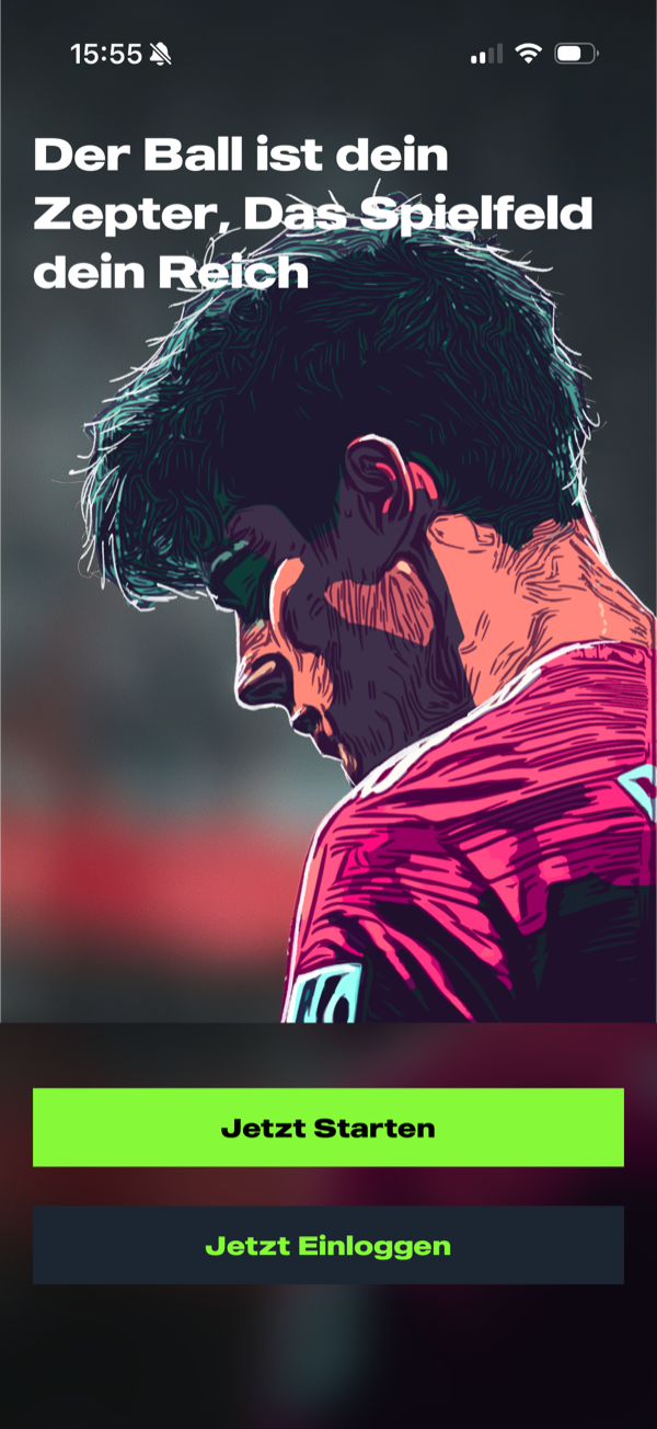 Kings of Football – manager home screen